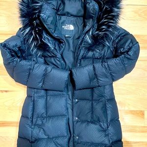 The North Face Fur Down Parkina pre owned